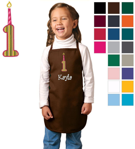 Personalized Kids First Birthday Apron, Cooking Kitchen Gift, School Student Gift, Cooking Party, Art Party, Low Price Apron