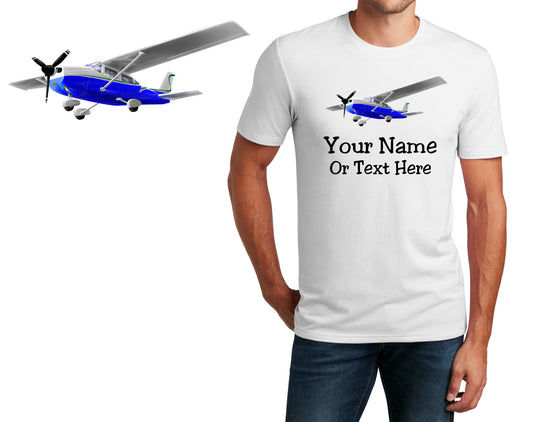Personalized T-Shirt Plane Airplane High Wing Design, Flying Shirt, Custom Printed Shirt, Custom Name, Dad Gift, Unisex, Womens Tee