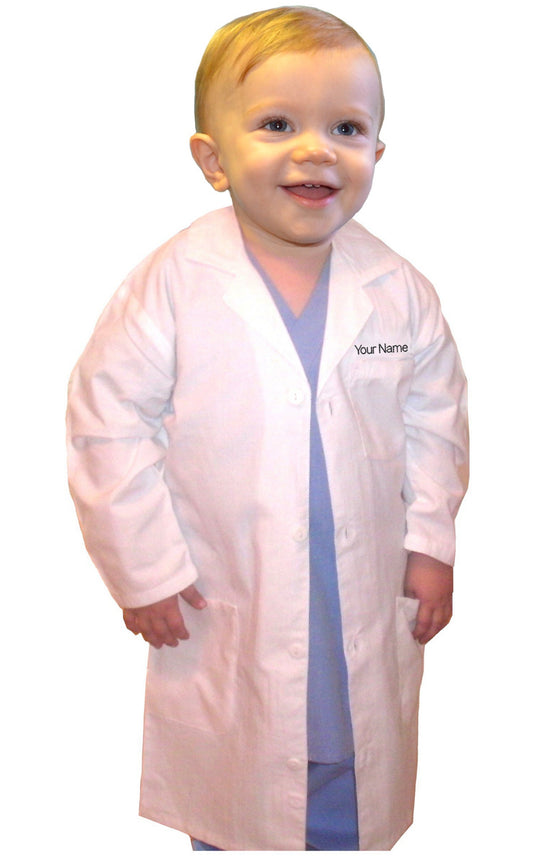 Kids Lab Coat with Personalized Embroidery for little Doctors and Nurses