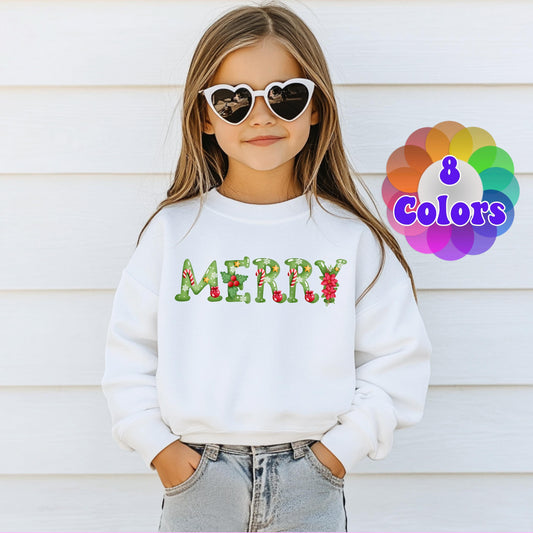Kids Christmas Sweatshirt, Merry Xmas Sweater, Christmas Season Gifts, Christmas Gift Kids, Xmas Sweatshirt, Christmas Kids Gift