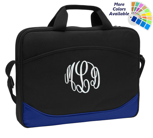 Monogrammed Computer Laptop Case Embroidered with Your Initials Perfect Mom Dad Gift