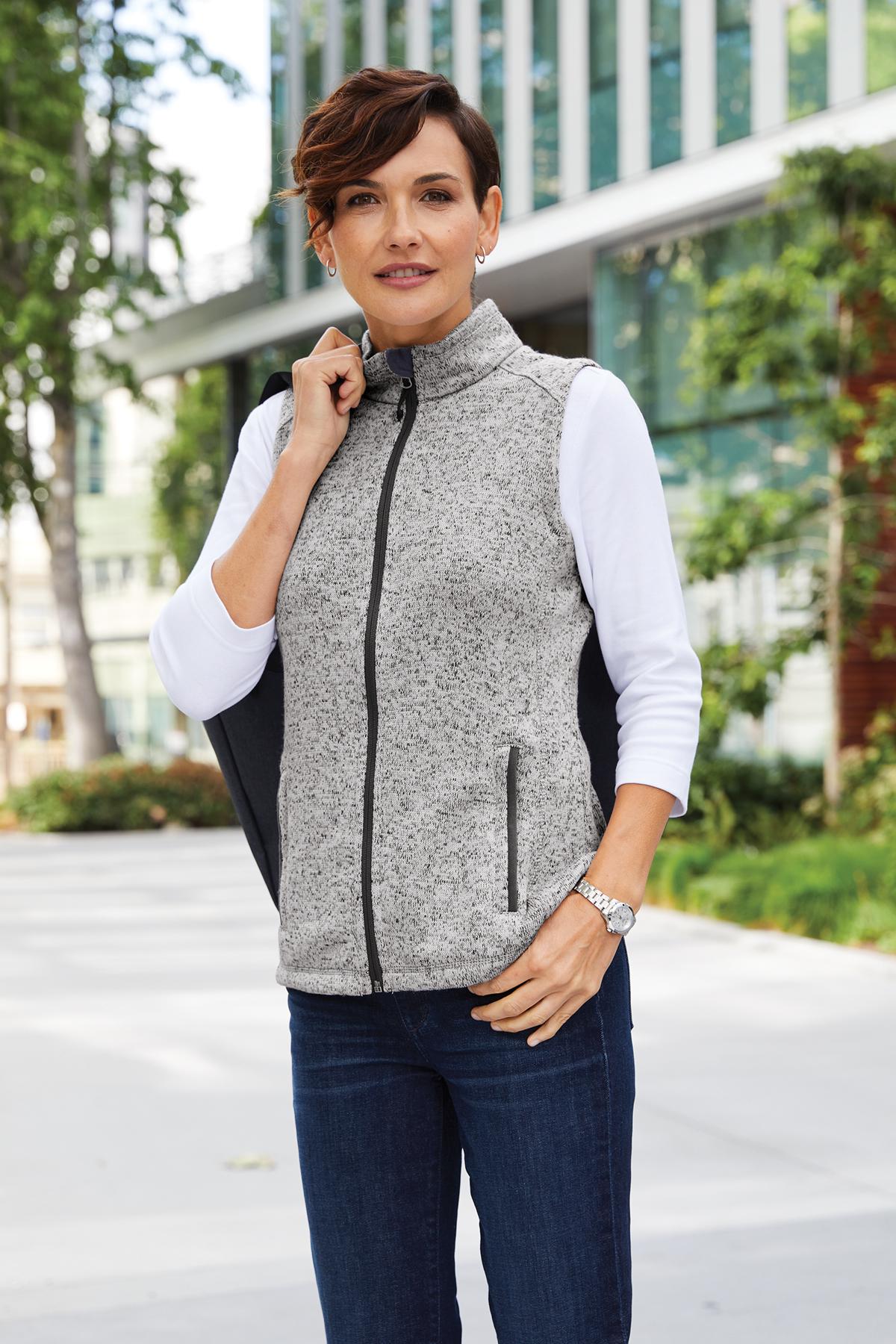 Embroidered Womens Sweater Vest, Fleece Ski Vest, Personalized Vest with Name, Monogram Design, Custom Vest, Mom Gift, Womens Jacket