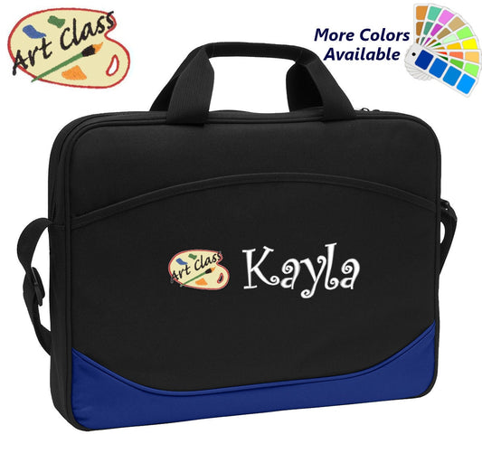 Personalized Computer Laptop Case Art Class Embroidery Design and Your Name Perfect Mom Dad Gift