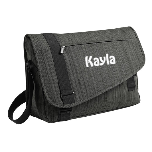 Personalized Crossbody Messenger Briefcase Laptop Case, Embroidered Name, Perfect Mom Dad Gift, Student Gift, School Gift, College Gift