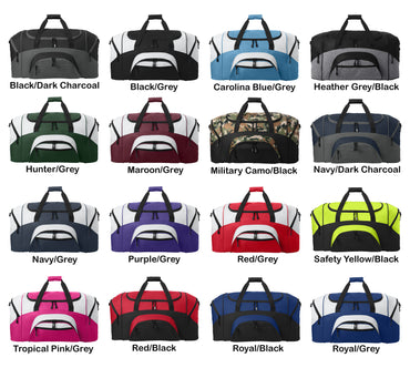 Personalized Large Duffel Bag, Duffle Gym Bag, School PE, Quality Bag, Workout, Sports, Athlete Gift, Embroidered with Name or Text