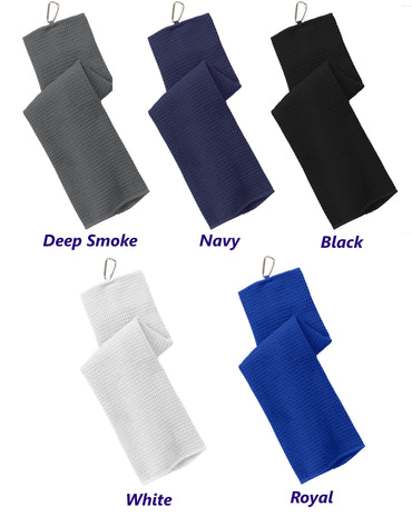 Personalized Golf Towel, Gym Towel, Workout Towel, Fitness Towel, Waffle Microfiber, Embroidered Name, Monogrammed Golf Gift, Low Price