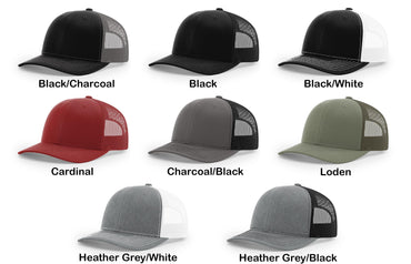 Personalized Grandpa Trucker Cap Hat, Embroidered Richardson 112 Snapback, New Grandfather Gift, Granddad Gift, Papa Hat, Fathers Day Gift