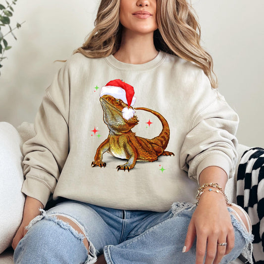 Bearded Dragon Christmas Sweatshirt, Dragon Mom Gift, Bearded Dragon Sweater, Reptile Mom Shirt, Bearded Dragon Gift, Beardie Shirt