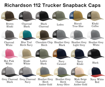 Personalized Baseball Leather Patch Trucker Hat, Richardson 112, Baseball Team Cap, Sports Hat, Team Hat, Player Gift, Laser Engraved