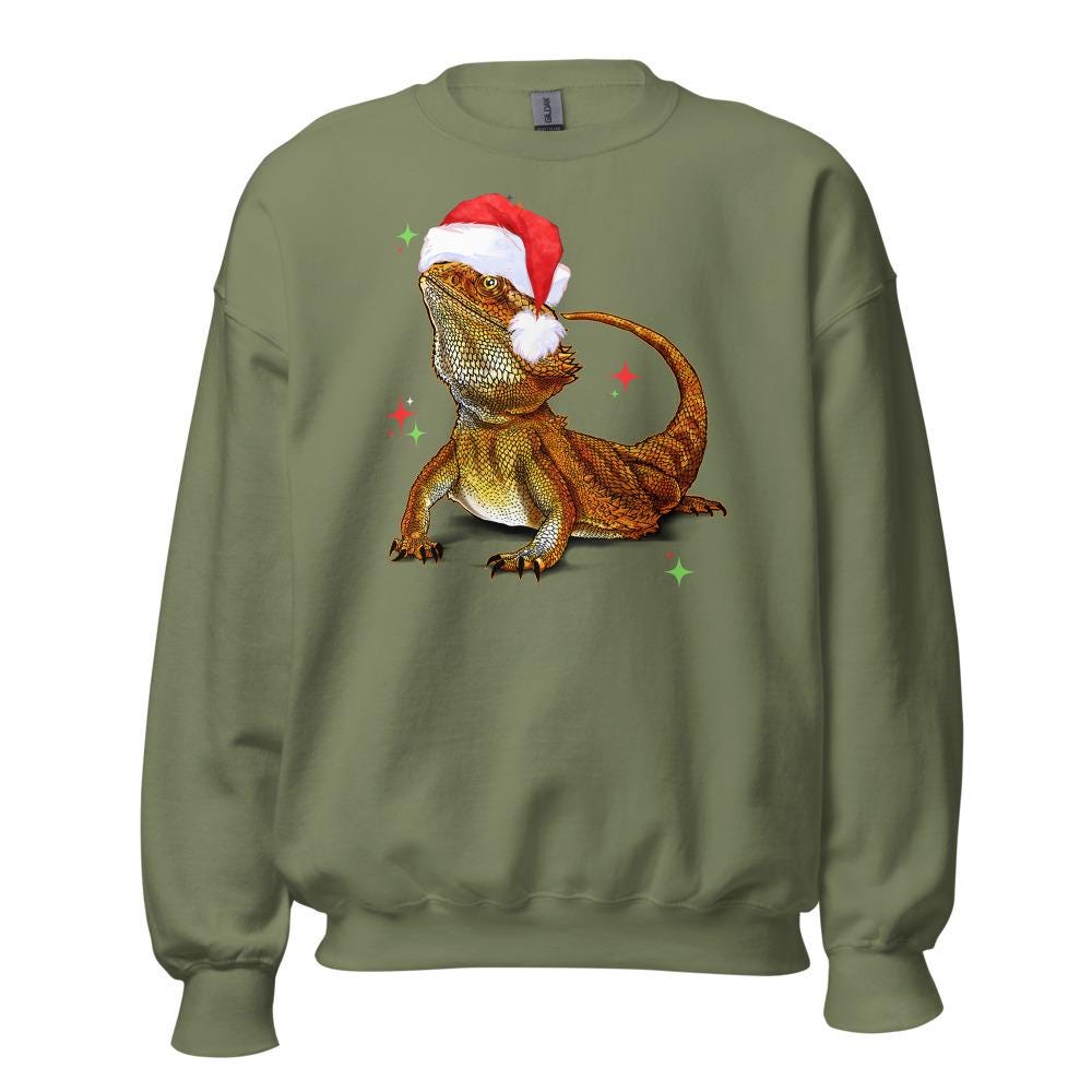 Bearded Dragon Christmas Sweatshirt, Dragon Mom Gift, Bearded Dragon Sweater, Reptile Mom Shirt, Bearded Dragon Gift, Beardie Shirt