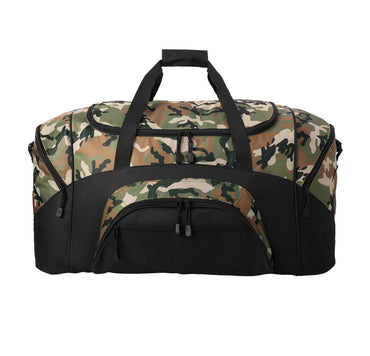 Personalized Large Tactical Camo Duffel Bag, Duffle Range Bag, Quality Bag, Workout, Camouflage, Athlete Gift, Embroidered with Name or Text