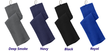 Personalized Golf Towel, 19th Hole Design, Gym Towel, Workout Towel, Fitness Towel, Microfiber, Embroidered Name, Monogrammed Golf Gift