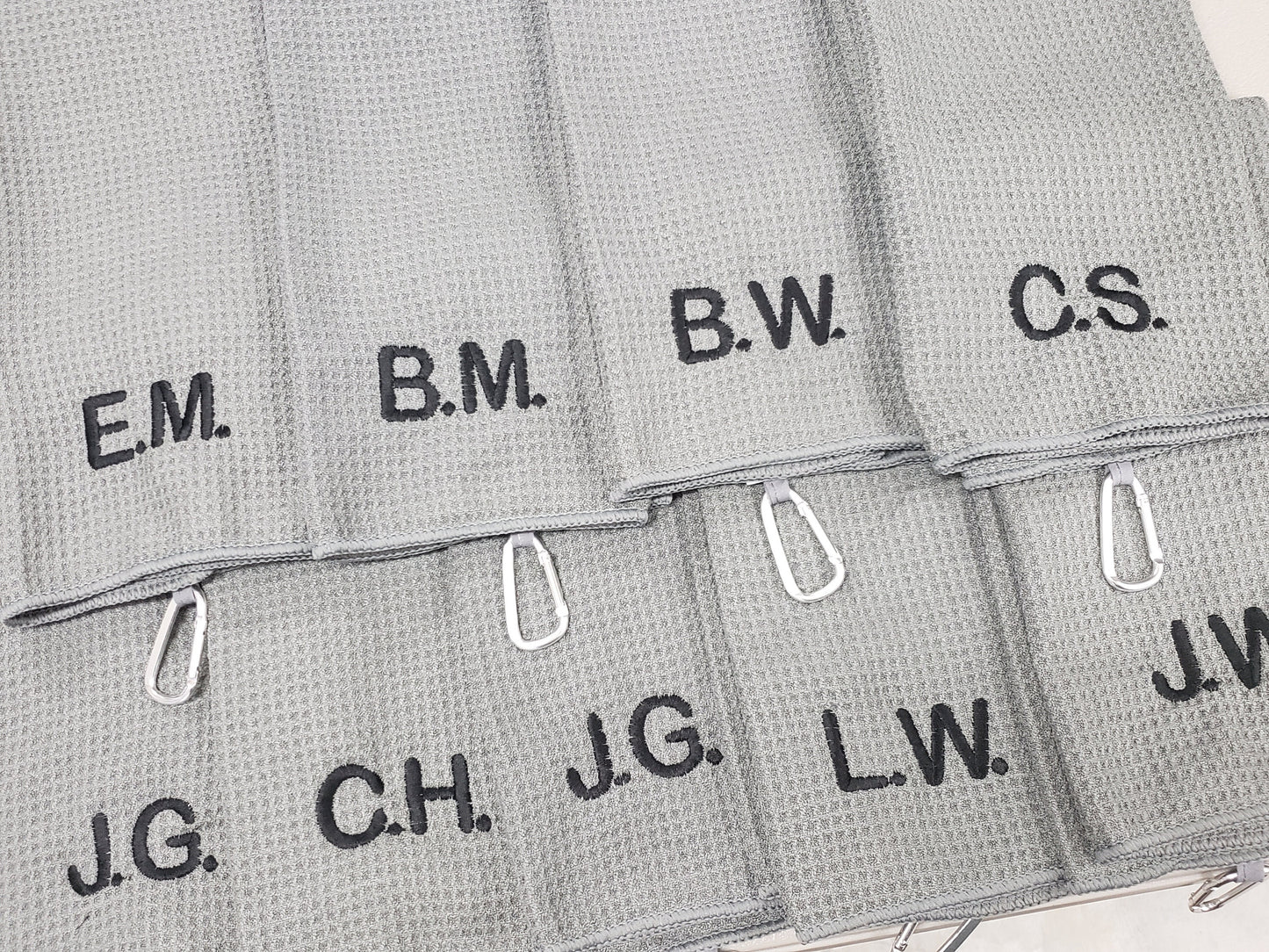 Personalized Golf Towel, Gym Towel, Workout Towel, Fitness Towel, Waffle Microfiber, Embroidered Name, Monogrammed Golf Gift, Low Price