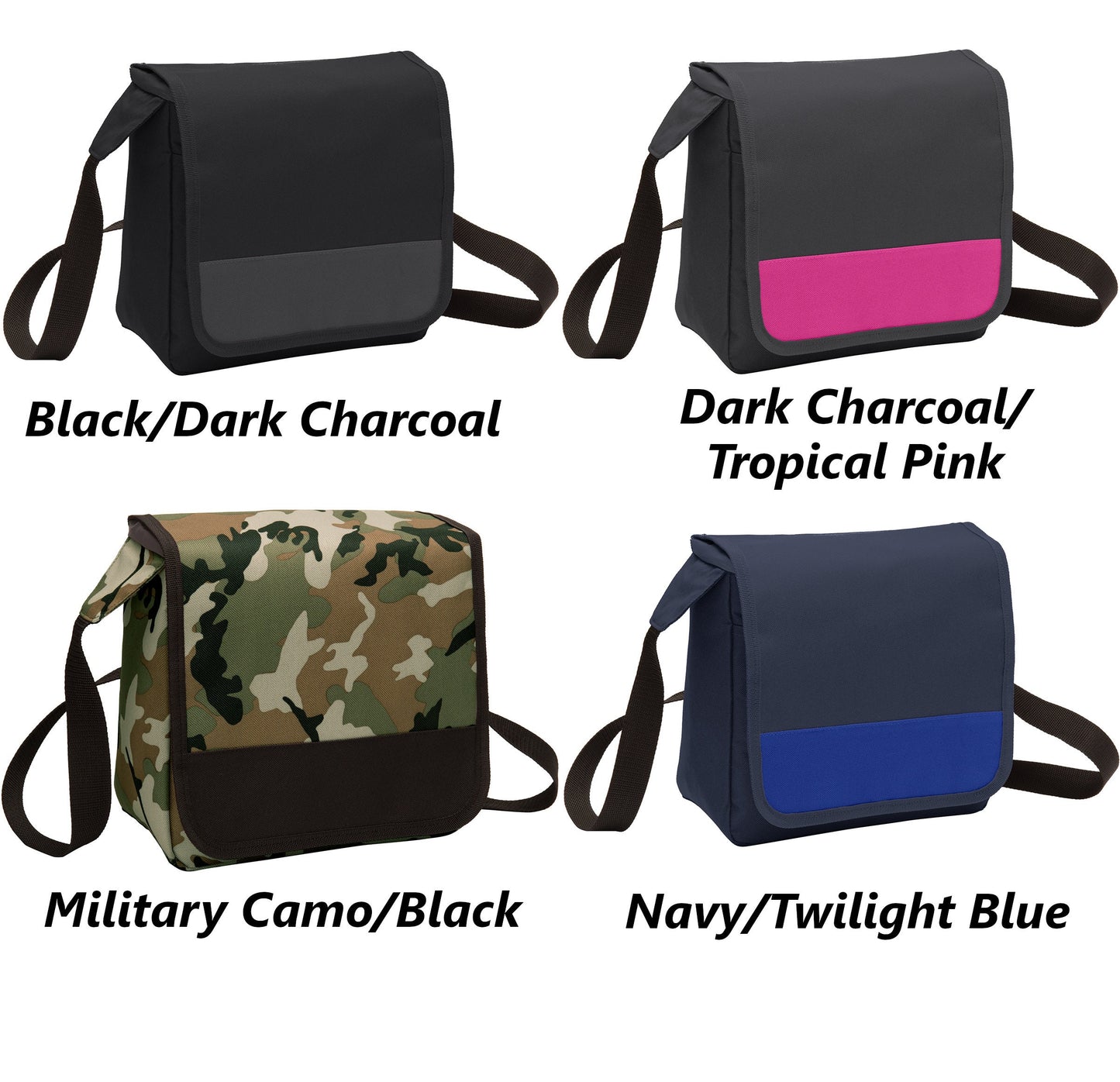 Personalized Hockey Lunch Bag Box Cooler, Polyester Canvas Fabric, Insulated Embroidered School Work Sports Monogrammed Custom Name