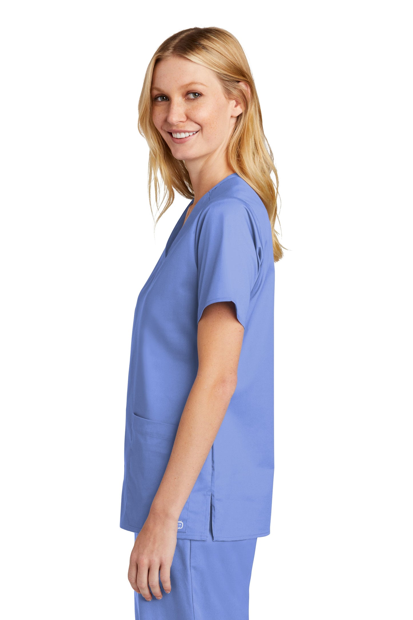 Personalized Womens Nurses Assistant Scrubs Top with Custom Embroidered Text or Name, Doctor, Veterinarian, Hospital, Shirt, Medical Apparel