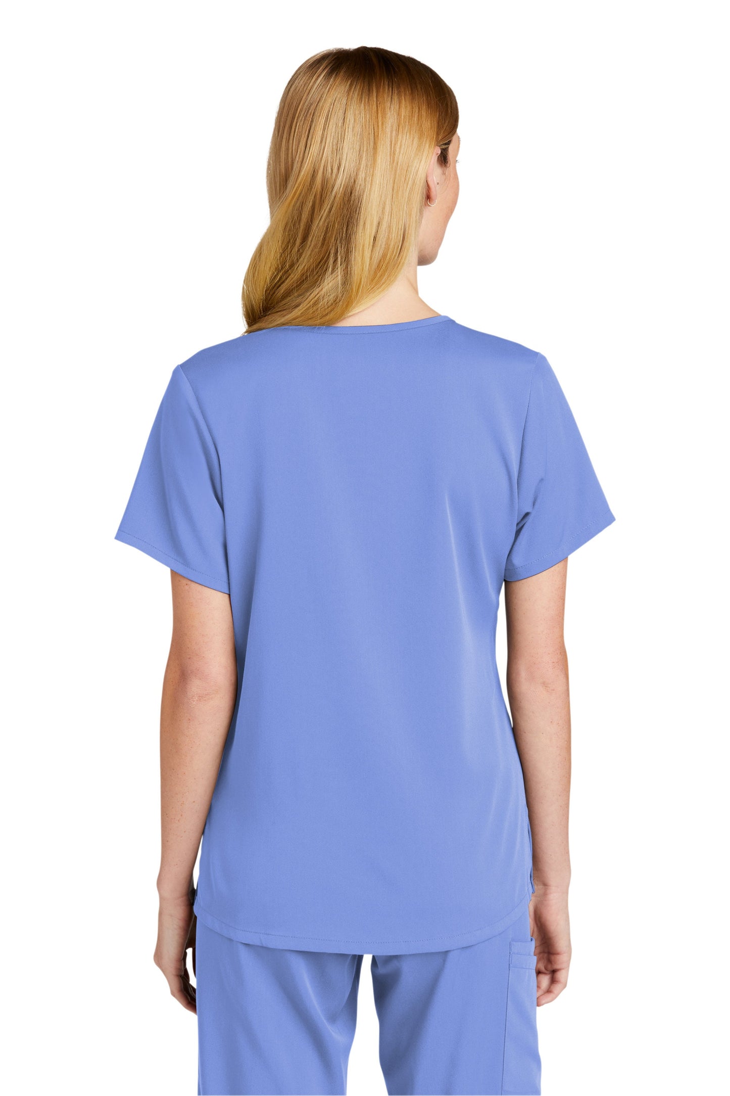 Personalized Womens Scrubs Set with Custom Embroidered Text or Name, Mock Wrap, Doctor, Nurse, Veterinarian, Hospital Shirt, Medical Apparel