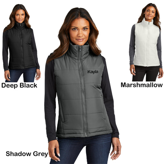 Personalized Puffer Vest, Puffy Ski Vest, Puffer Vest with Name, Business Logo, Warm Custom Vest, Mom Gift, Womens Jacket