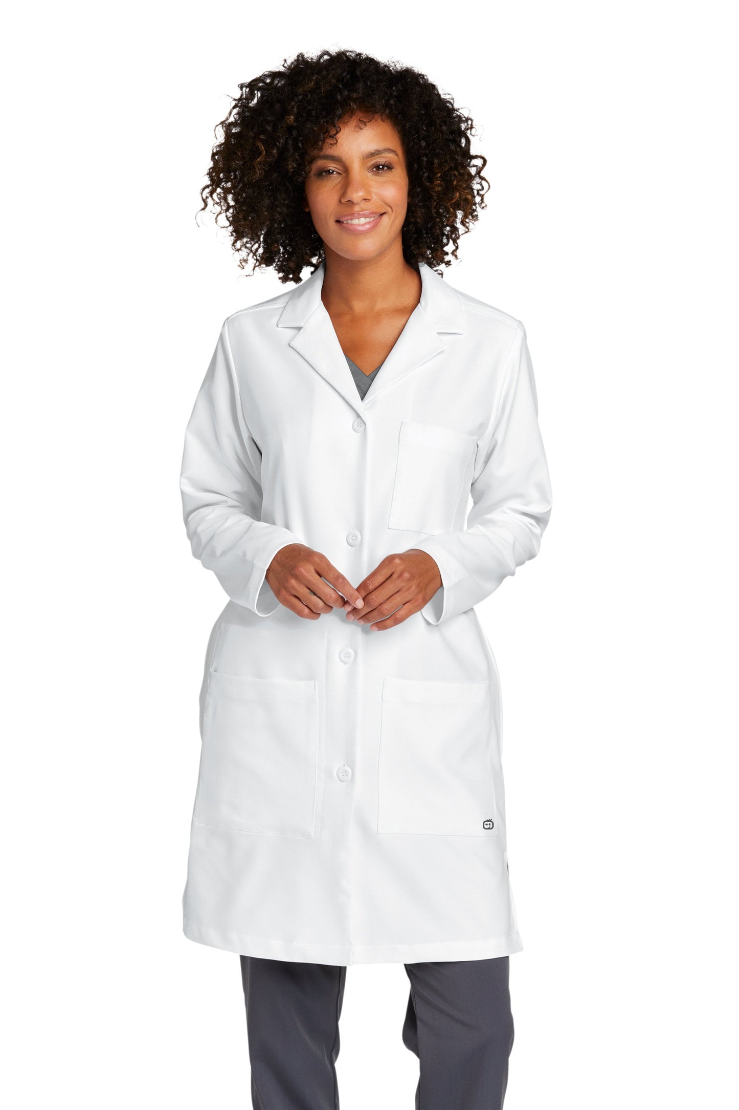 Personalized Womens Dentist Lab Coat with Custom Embroidered Text or Name and Healthy Tooth Design, Doctor, Nurse, Jacket, Medical Apparel