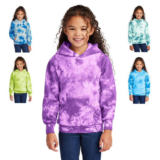 Kids Crystal Tie Dye Hoodie Sweatshirt, Girl or Boy, Unisex Jacket, Colorful Childrens Hoodie, Pullover, Birthday Christmas Gift