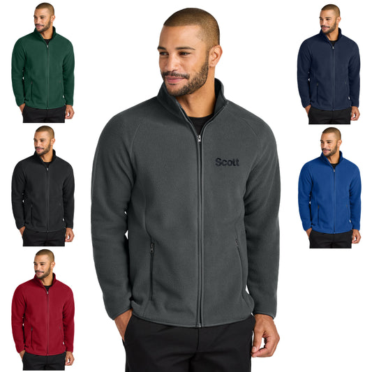 Personalized Fleece Jacket, Carbon Neutral Jacket, 100% recycled polyester fleece, Custom Jacket, Dad Gift, Zipper Jacket