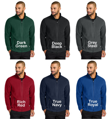 Personalized Fleece Jacket, Carbon Neutral Jacket, 100% recycled polyester fleece, Custom Jacket, Dad Gift, Zipper Jacket