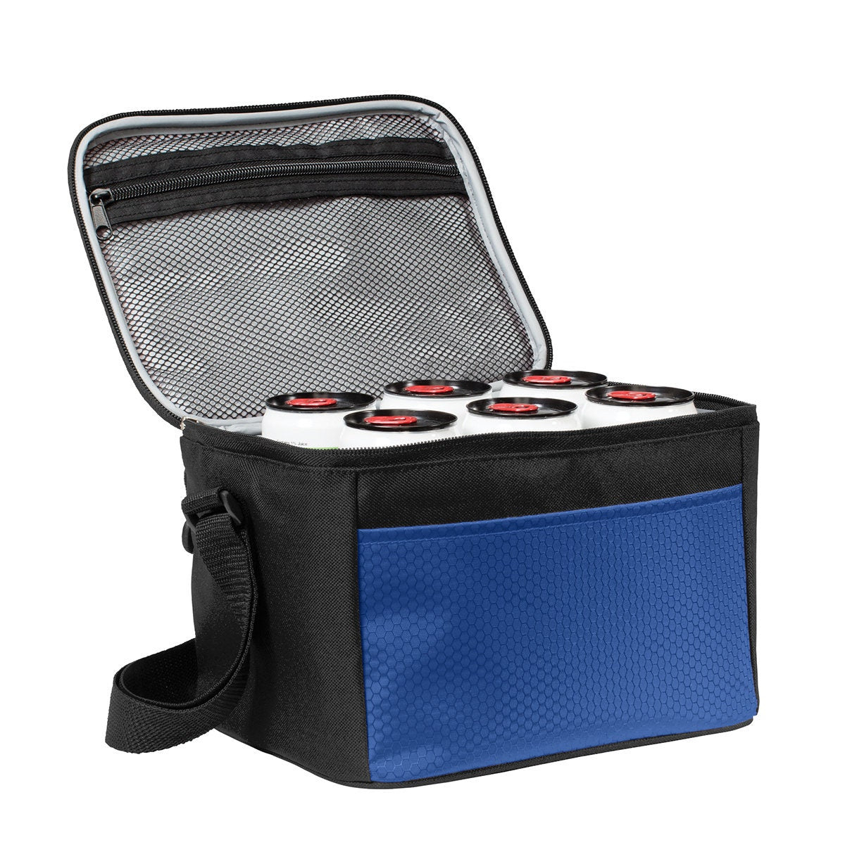 Personalized Lunch Bag Box Cooler, with Honeycomb Polyester Fabric, Insulated Embroidered School Work Sports Monogrammed Custom Name