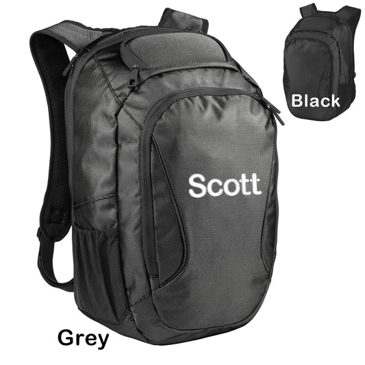 Personalized Protective Backpack, Computer Tablet Backpack, Embroidered Monogrammed Name, College Student Gift, Custom Trendy Backpack