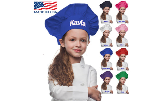 Personalized Kids Chef Hat Embroidered with Your Text or Name, Kids Chef Gift, Cooking Gift, Future Chef, Chef Cap, Chef Hat with Name