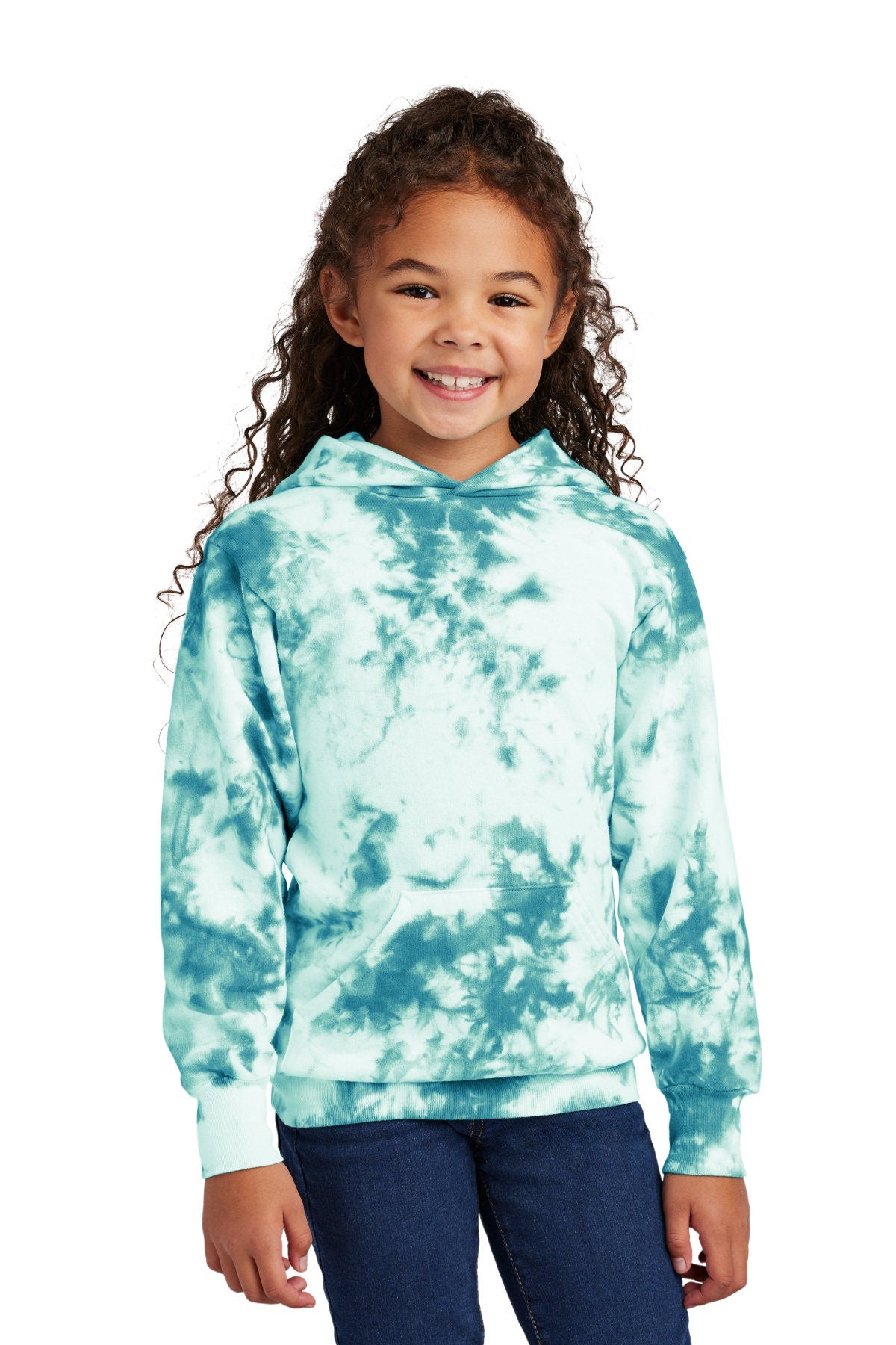 Kids Crystal Tie Dye Hoodie Sweatshirt, Girl or Boy, Unisex Jacket, Colorful Childrens Hoodie, Pullover, Birthday Christmas Gift