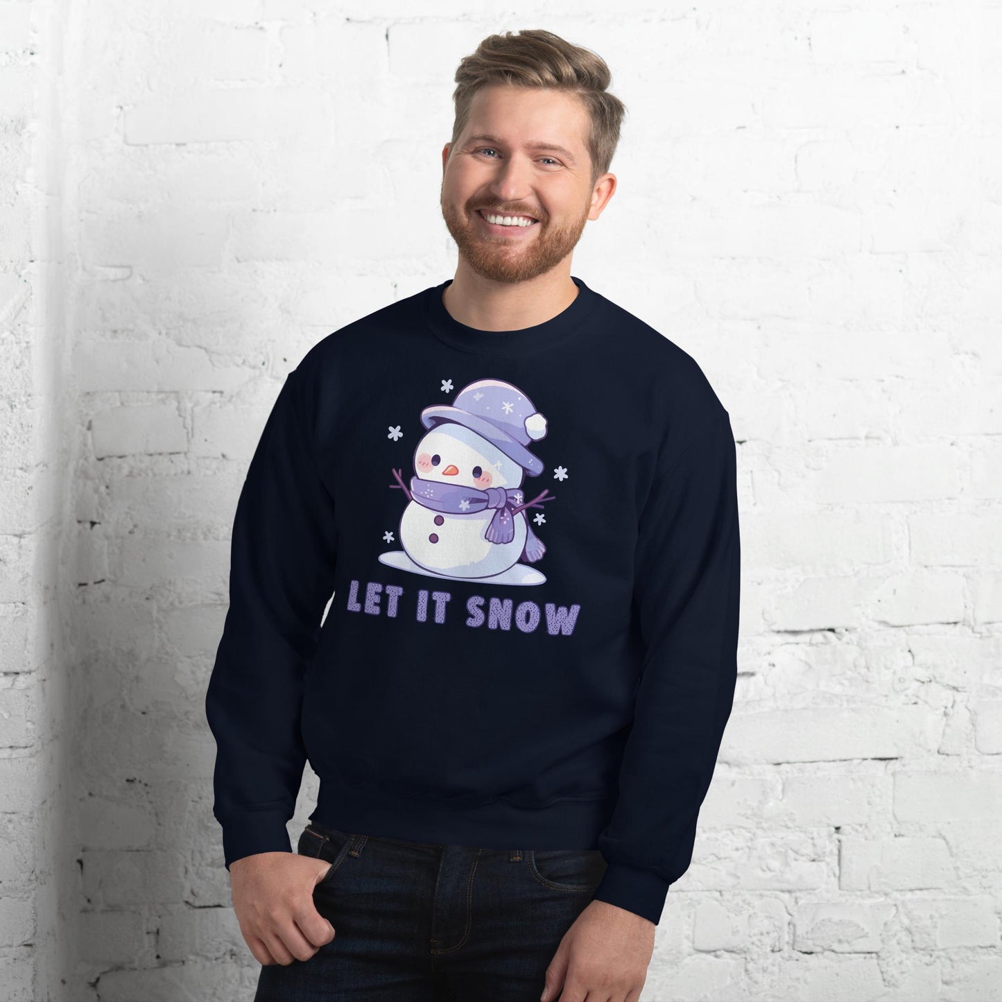 Christmas Snowman Sweatshirt, Let it Snow Xmas Sweater, Christmas Season Gifts, Christmas Gift, Xmas Sweatshirt, Christmas Mom Gift