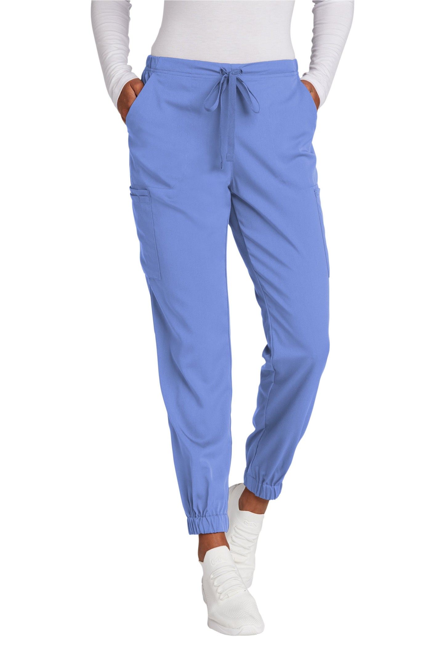 Personalized Womens Jogger Scrubs Set with Custom Embroidered Name, Doctor, Nurse, Veterinarian, Hospital Shirt, Medical Apparel
