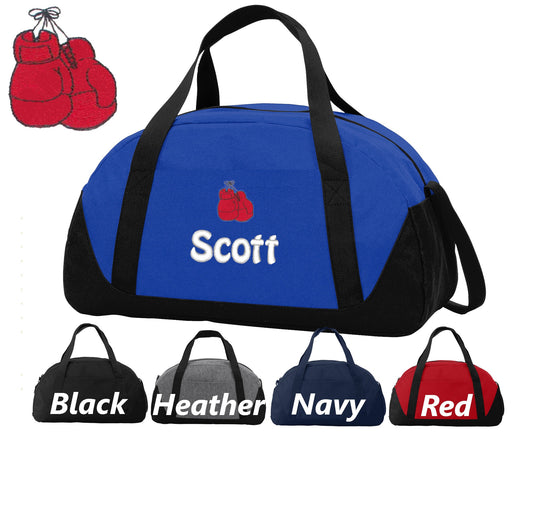 Personalized Kids Boxing Duffel Bag, Duffle Gym Bag, School PE Bag, Canvas, Embroidered Name, Sports Duffel, School Gift, Student Gift