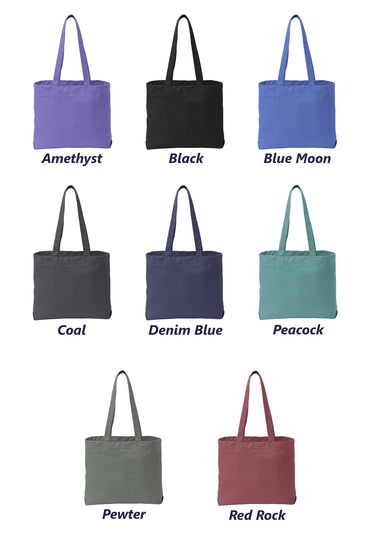 Personalized Beach Tote Bag, Embroidered Custom Name, Bridesmaid Gift, Mom Gift, Retro Beach Gift, Beach Washed Cotton Tote