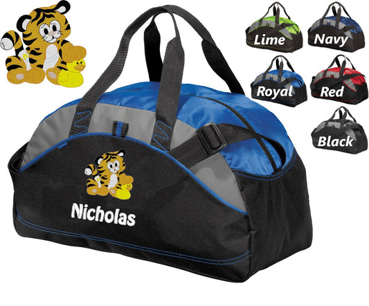 Personalized Diaper Bag for Dad, Athletic Diaper Bag, Embroidered Tiger, Bag, Infant Bag, Monogrammed Name, Shower Gift