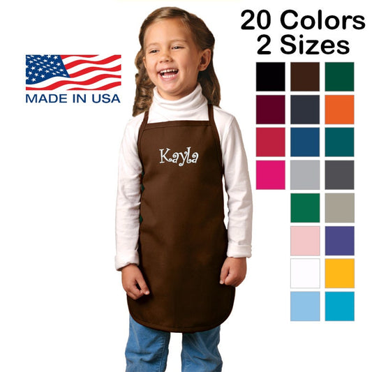 Personalized Kids Apron, Cooking Kitchen Gift, School Gift, Student Gift, Cooking Party, Art Party, Low Price Apron