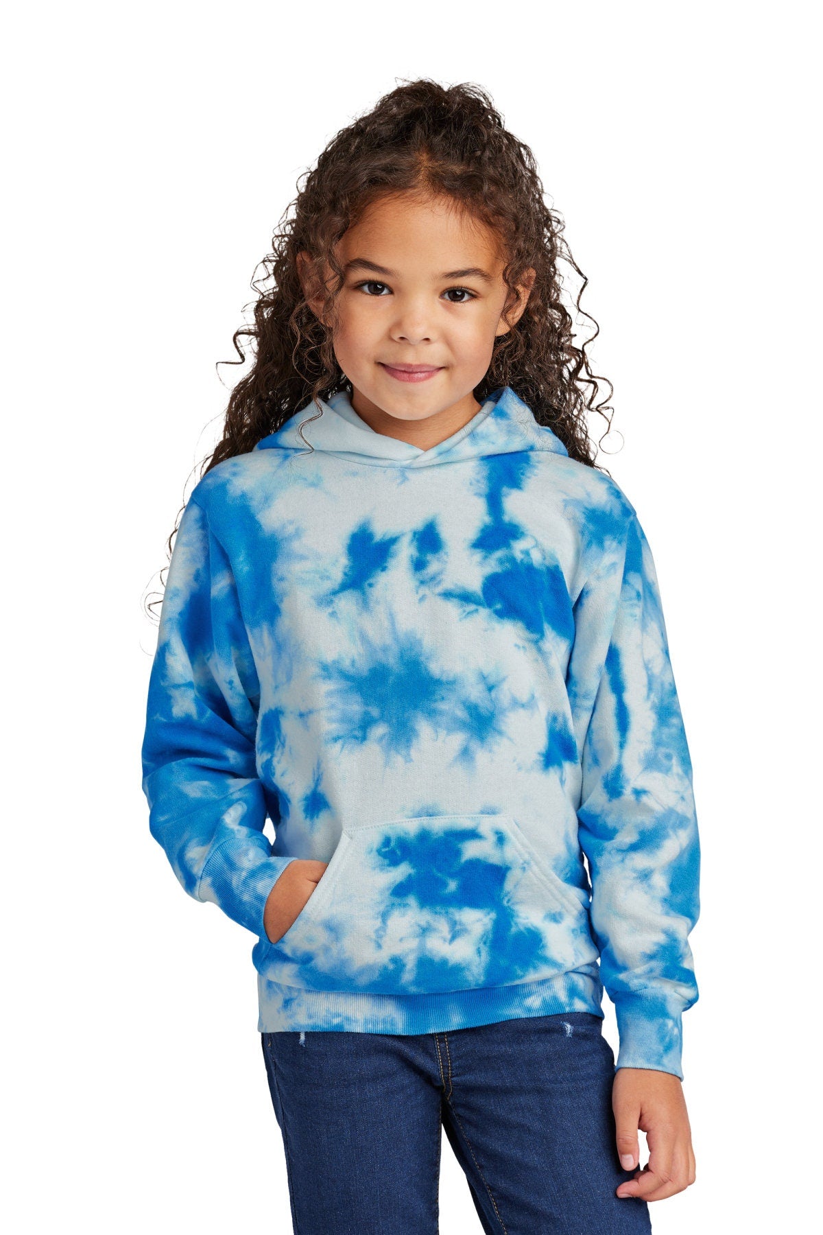 Kids Crystal Tie Dye Hoodie Sweatshirt, Girl or Boy, Unisex Jacket, Colorful Childrens Hoodie, Pullover, Birthday Christmas Gift