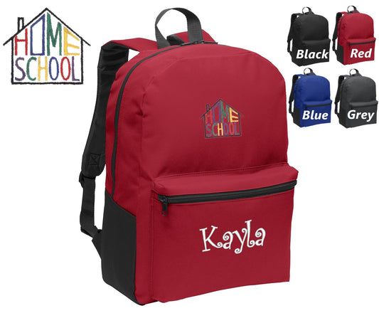 Personalized Kids Backpack Embroidered Home School Monogrammed with Name of Your Choice Perfect Kids School Gift