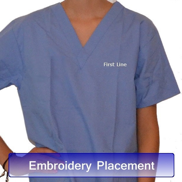 Ceil Blue Kids Scrubs Embroidered Personalized for little Doctors and Nurses