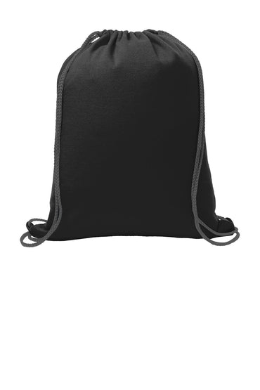 Personalized Black Cinch Pack, Fleece, Drawstring Gym School PE Backpack, Embroidered Monogrammed Custom Name, School Gift