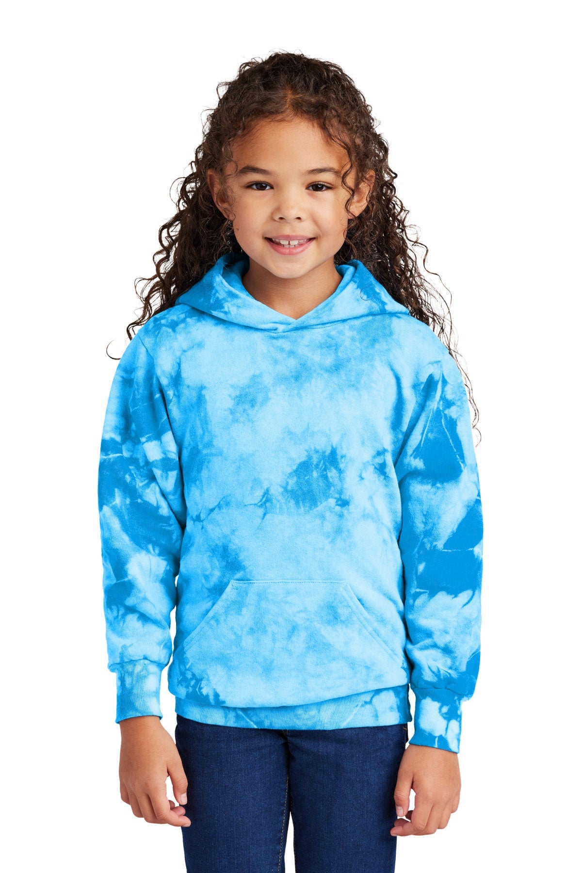 Kids Crystal Tie Dye Hoodie Sweatshirt, Girl or Boy, Unisex Jacket, Colorful Childrens Hoodie, Pullover, Birthday Christmas Gift