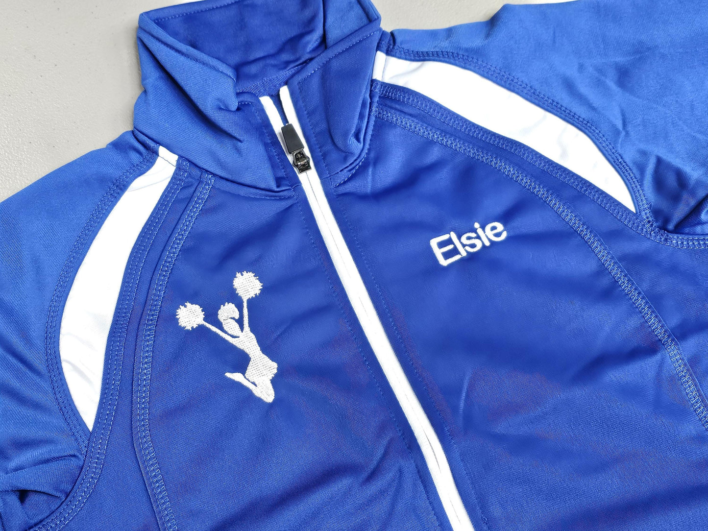 Personalized Kids Cheerleader Jacket, Kids Sports Jacket, Kids Team Jacket, Polyester Zipper Jacket, Embroidered Name, Kids Gift Monogrammed