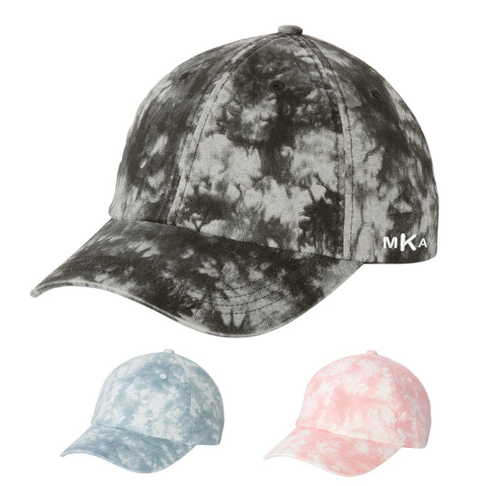 Embroidered Tie Dye Cap Monogrammed Hat, Personalized, Men Women, Low Profile, Unstructured, 100 Percent Cotton, Sun Shade Baseball Hat, Summer Pool Hat