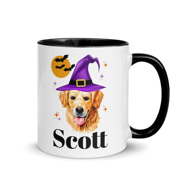 Golden Retriever Halloween Mug, Personalized Coffee Mug, Cute Dog Mug, Cute Golden Retriever Mug, Golden Retriever Gift, Golden Mom, Golden
