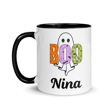 Boo Ghost Halloween Coffee Mug, Custom Halloween Mug, Halloween Mug, Halloween Gift, Gift For Her, Monogrammed Halloween Cup,Ghost Cup