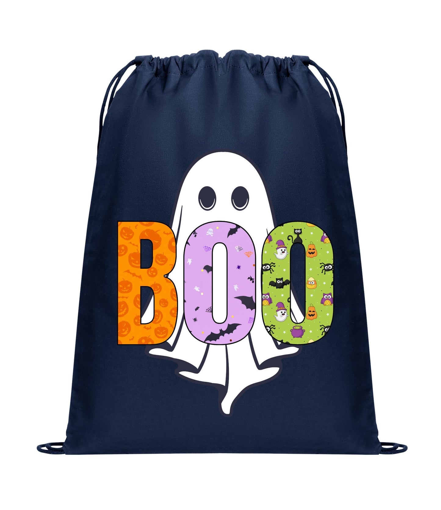 Halloween Cinch Pack, Drawstring Ghost Boo Backpack, Retro Candy Bag, Printed Ghost Boo, Perfect Fall Gift, Cute Mom Gift