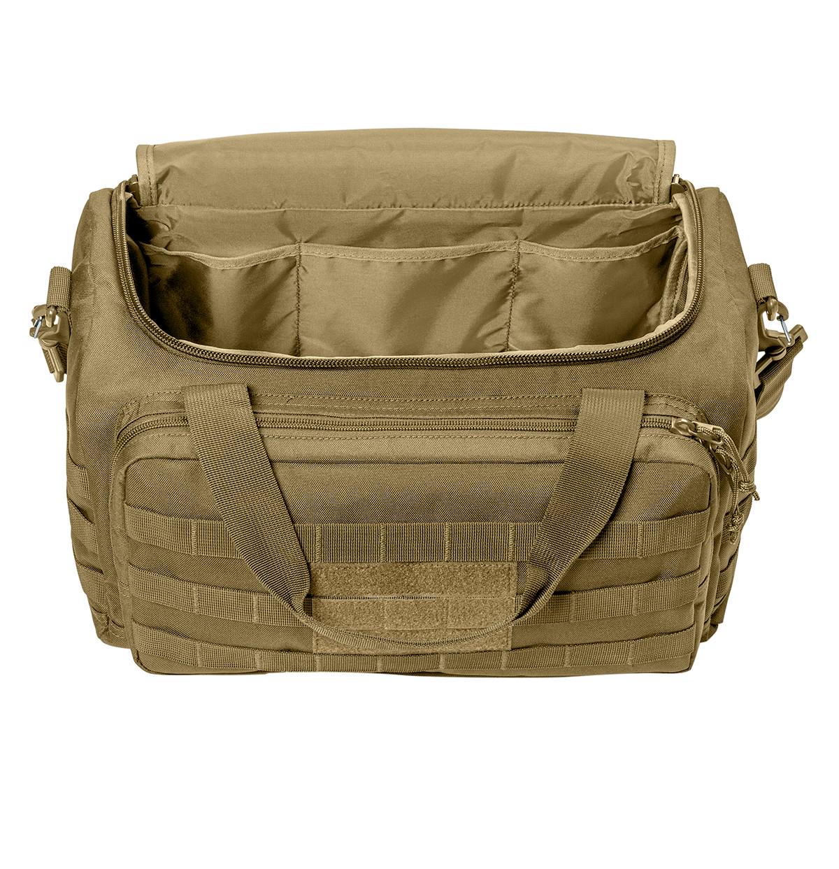Personalized Tactical Duffel Bag, Range Bag, Loop Panel for Badges Patches, Military, Daisy Chain, Embroidered Monogrammed Custom Name