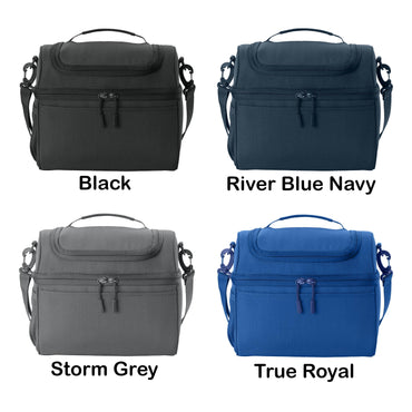 Personalized Lunch Bag Box Dome Cooler, 12 Cans, Dad Lunch Box, Insulated Embroidered for School Work Sports, Monogrammed Custom Name