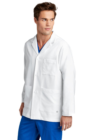 Personalized Mens Consultation Lab Coat with Custom Embroidered Text or Name, Doctor, Nurse, Veterinarian, Hospital, Jacket, Medical Apparel