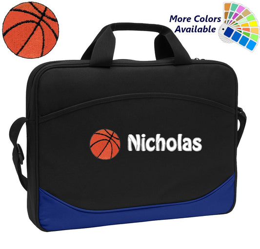 Personalized Computer Laptop Case Basketball Embroidery Design with Your Name Perfect Mom Dad Gift