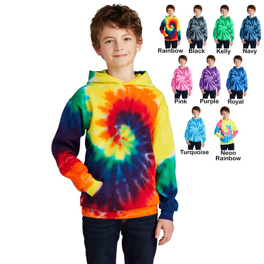 Kids Tie Dye Hoodie Sweatshirt, Girl or Boy, Unisex Jacket, Colorful Childrens Hoodie, Pullover, Birthday Christmas Gift